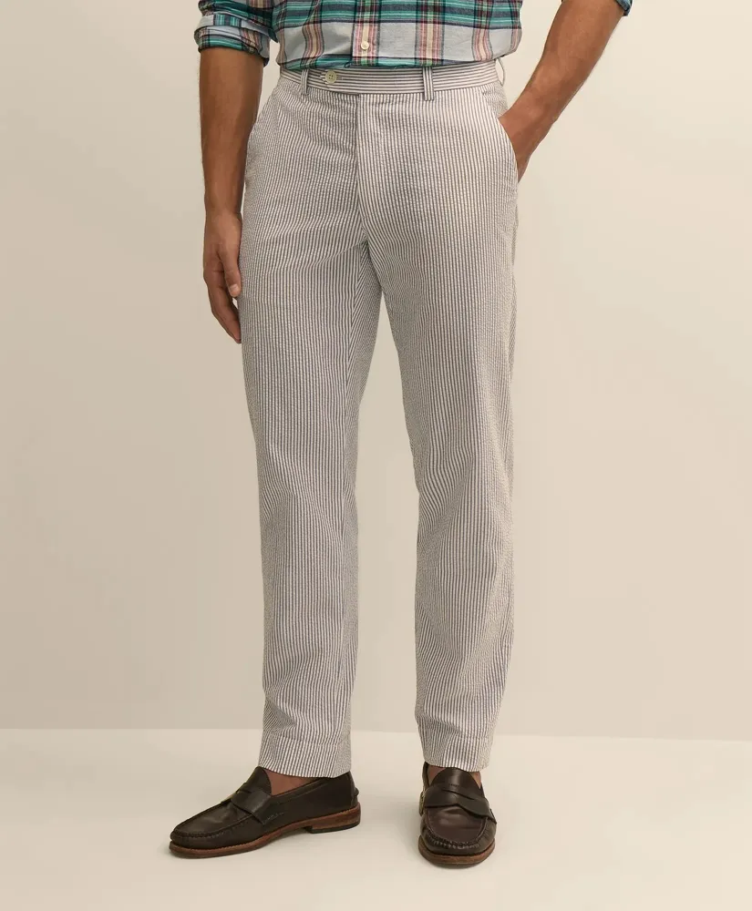 Washed Cotton Seersucker Pants sold by Brooks Brothers product image thumbnail 2