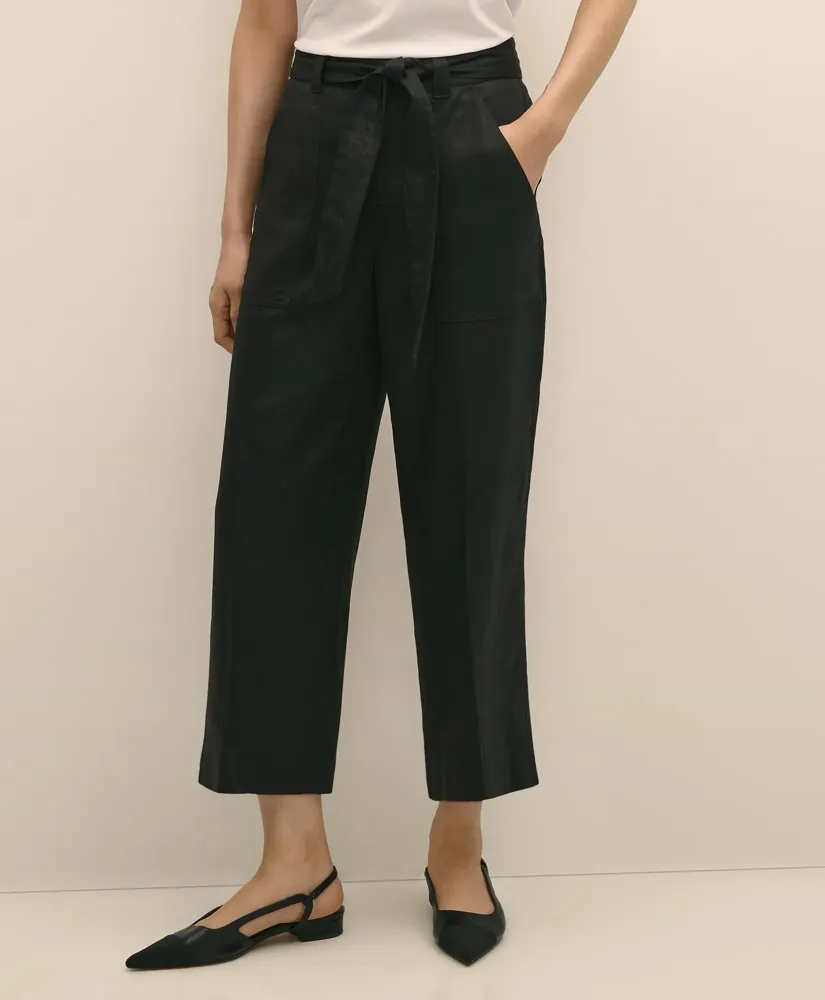 Belted Wide-Leg Utility Pants sold by Brooks Brothers product image thumbnail 2