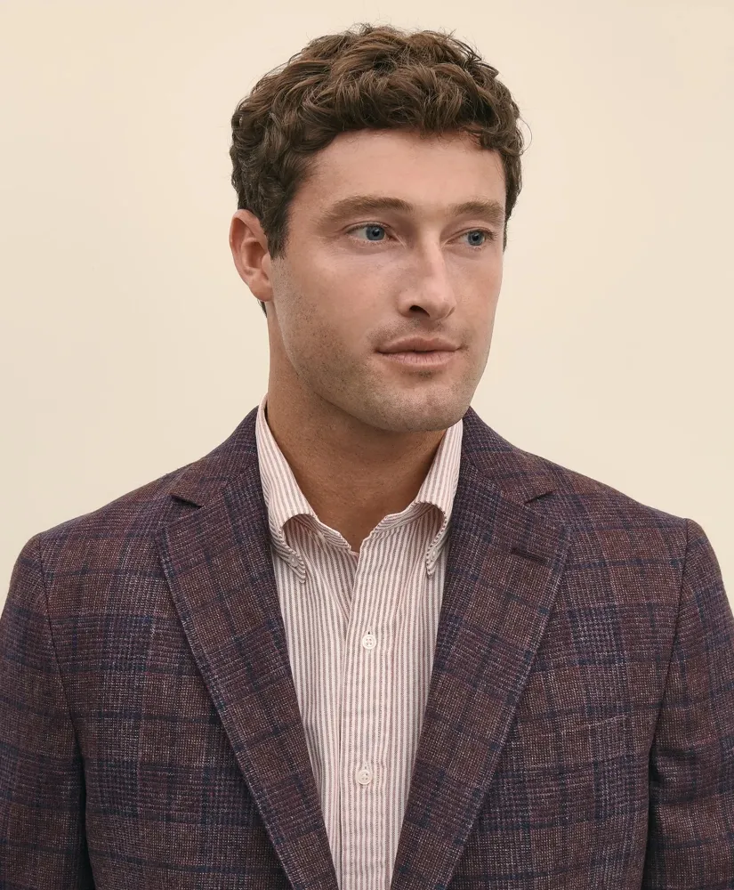 Classic Fit Wool Flannel Plaid Sport Coat sold by Brooks Brothers product image thumbnail 3