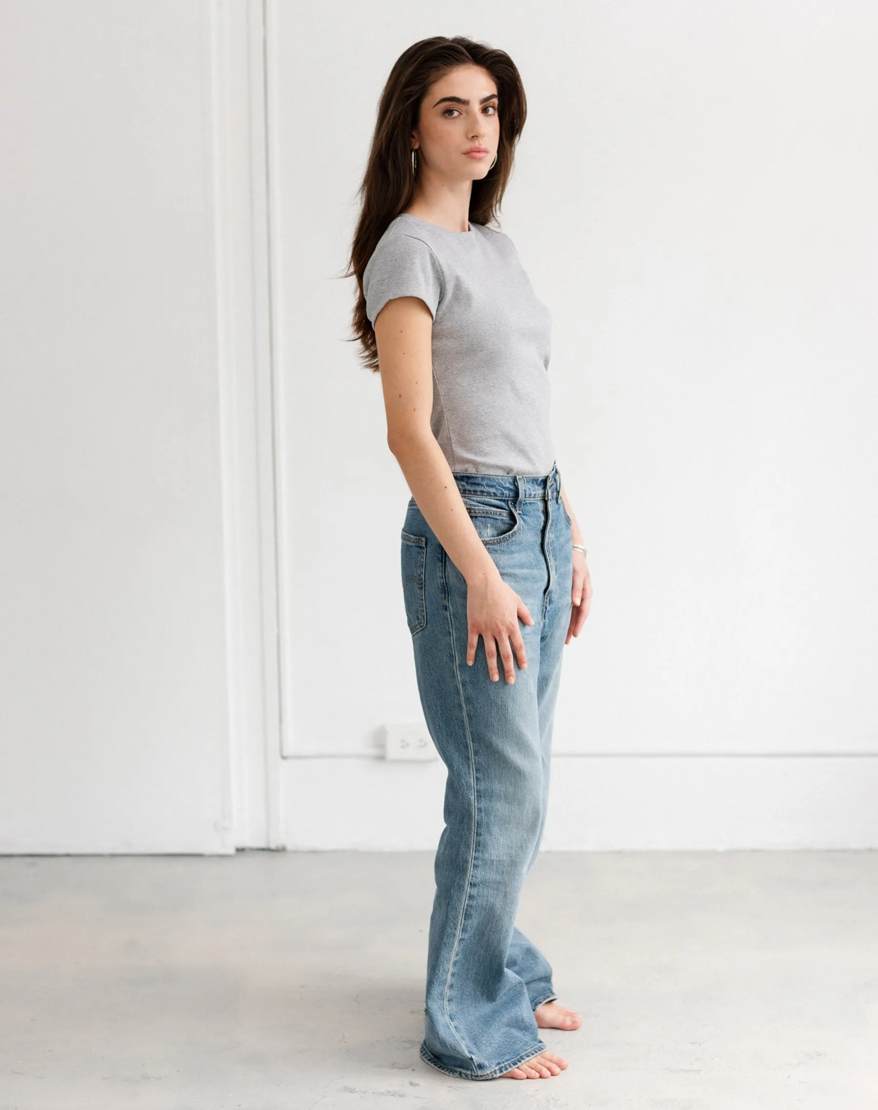 Ribbed Tee sold by Brunette The Label product image thumbnail 2