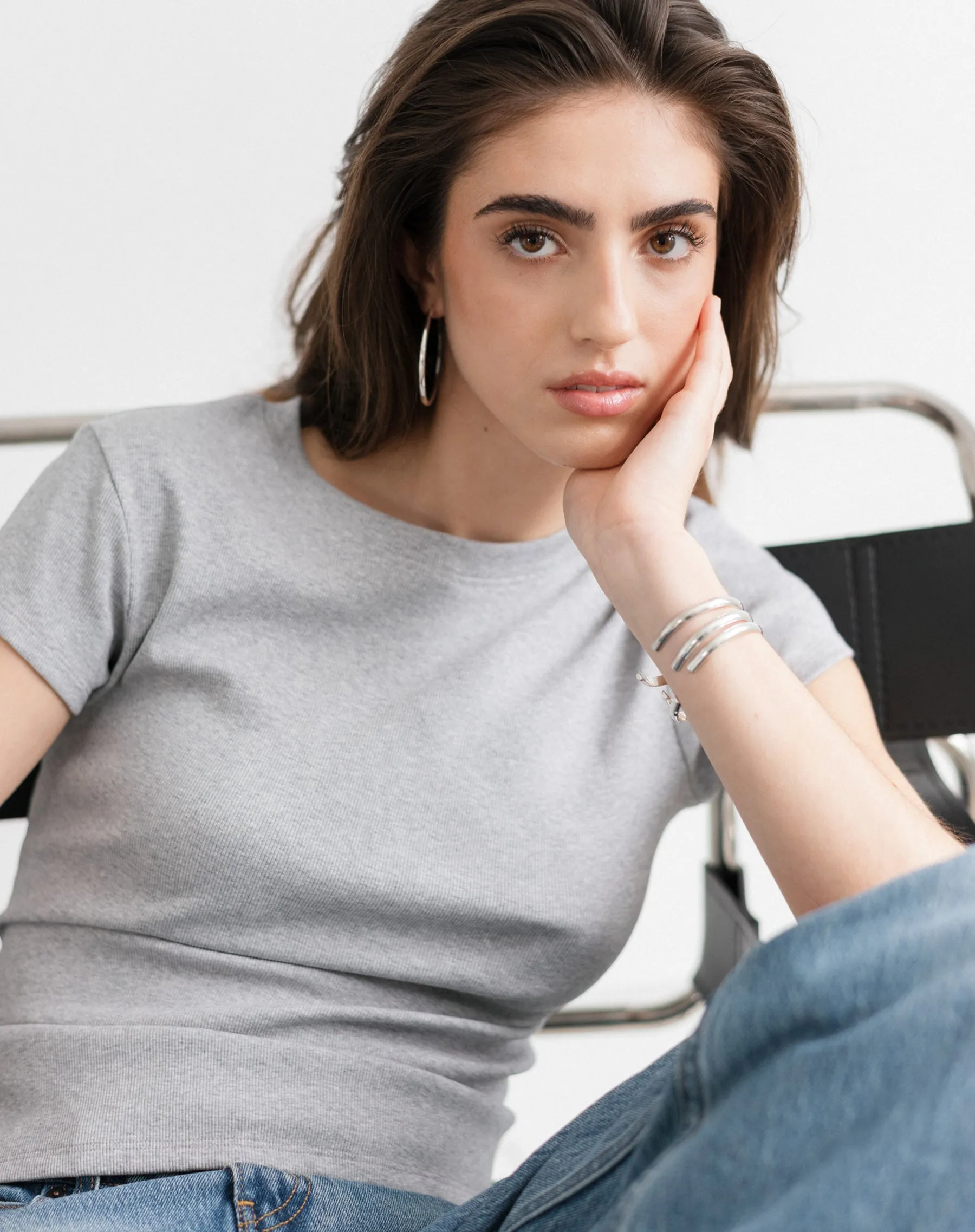 Ribbed Tee sold by Brunette The Label