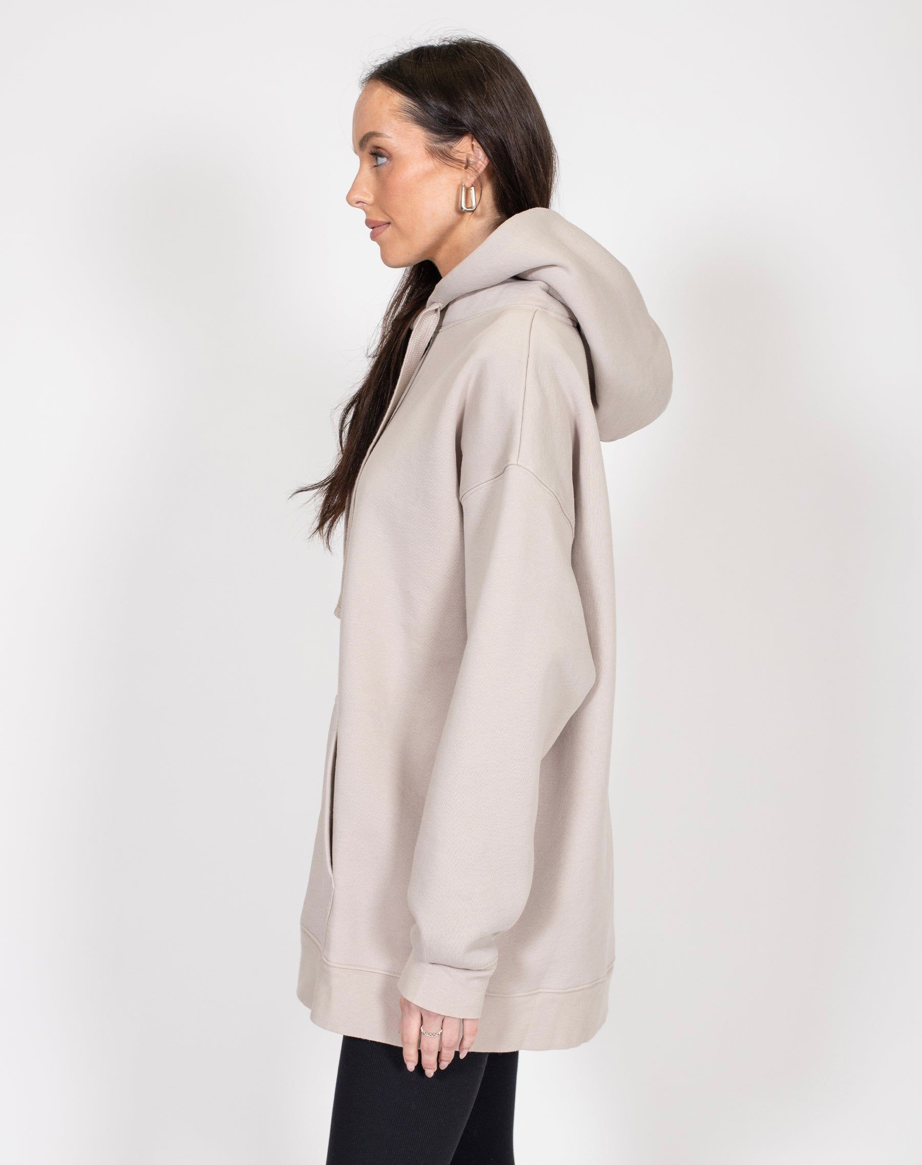 The "PROTECT YOUR PEACE" Big Sister Hoodie | Oyster sold by Brunette The Label product image thumbnail 4