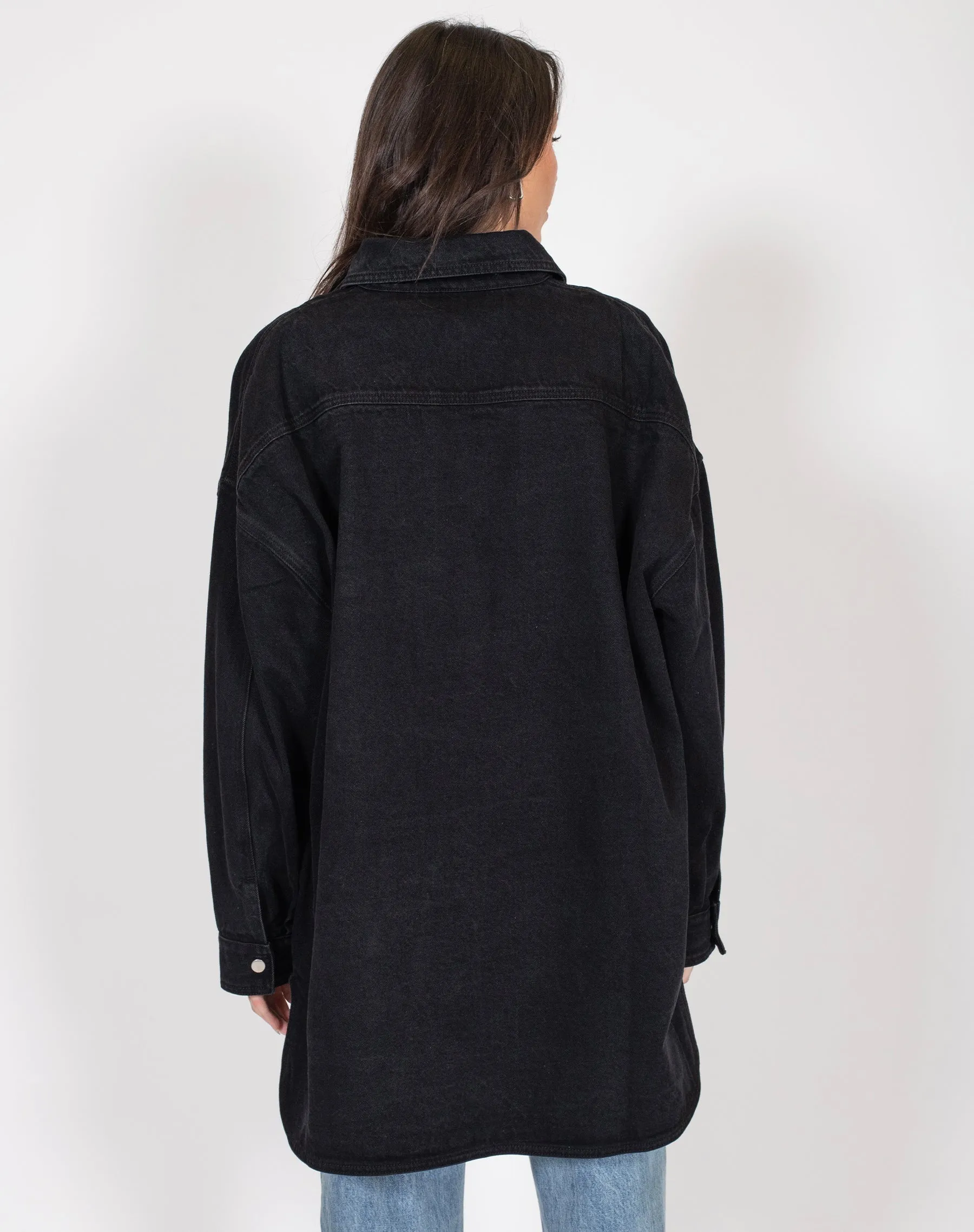 Shania Denim Jacket | Black Denim sold by Brunette The Label product image thumbnail 5