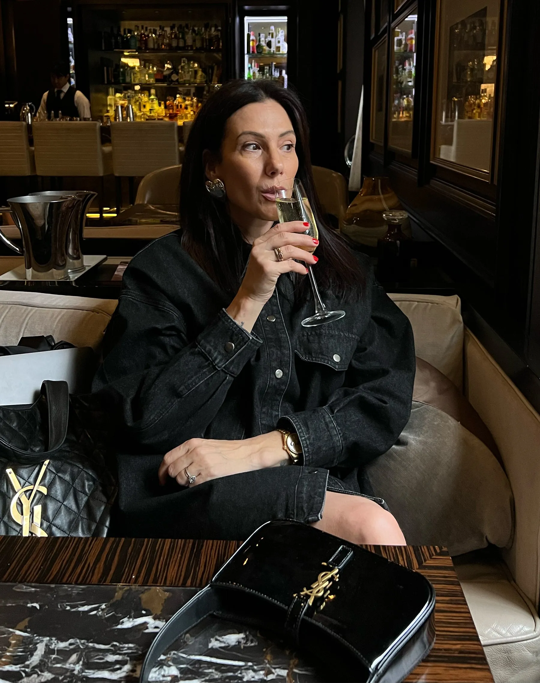 Shania Denim Jacket | Black Denim sold by Brunette The Label product image thumbnail 2