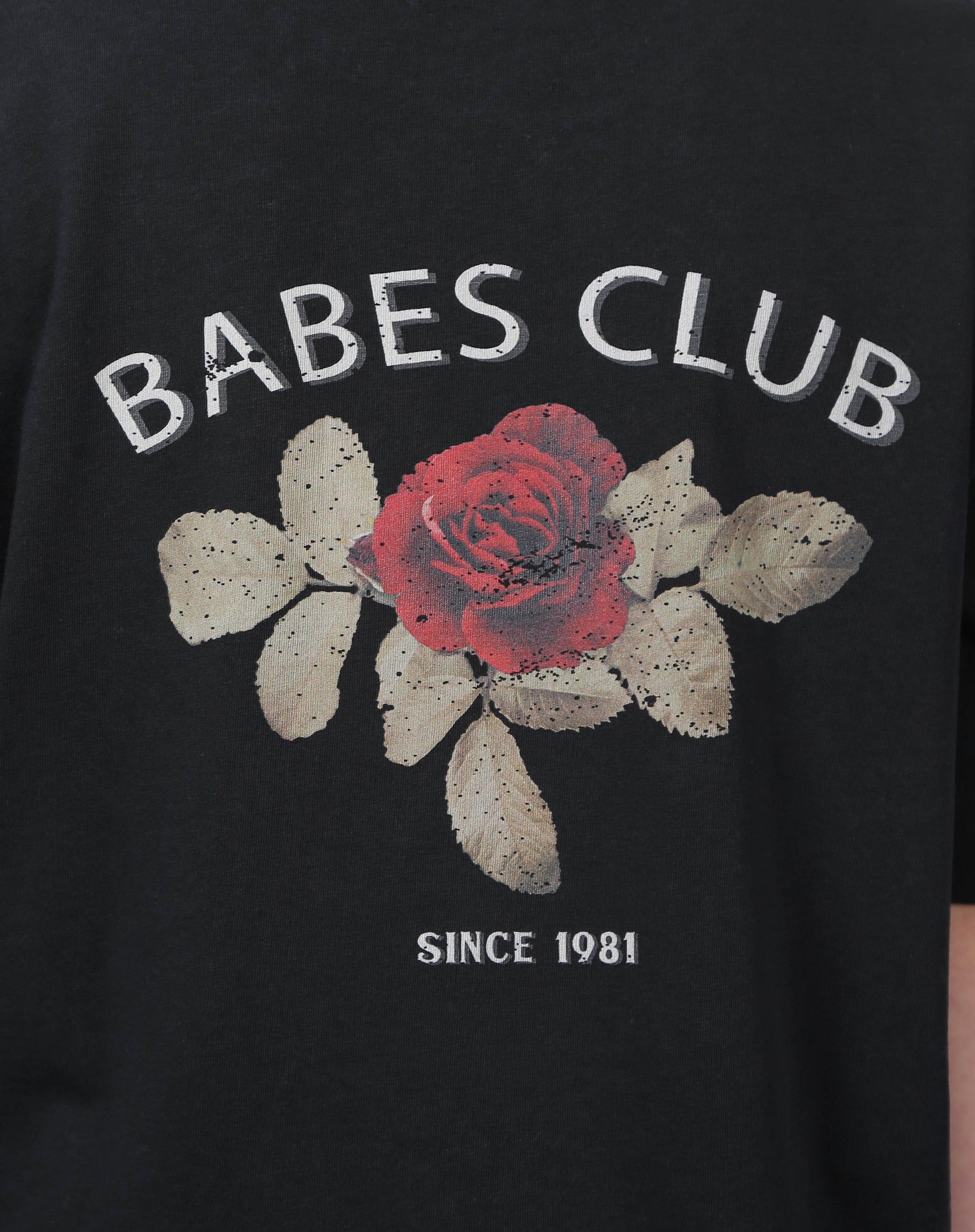 The "BABES CLUB" Boxy Tee | Washed Black sold by Brunette The Label product image thumbnail 3