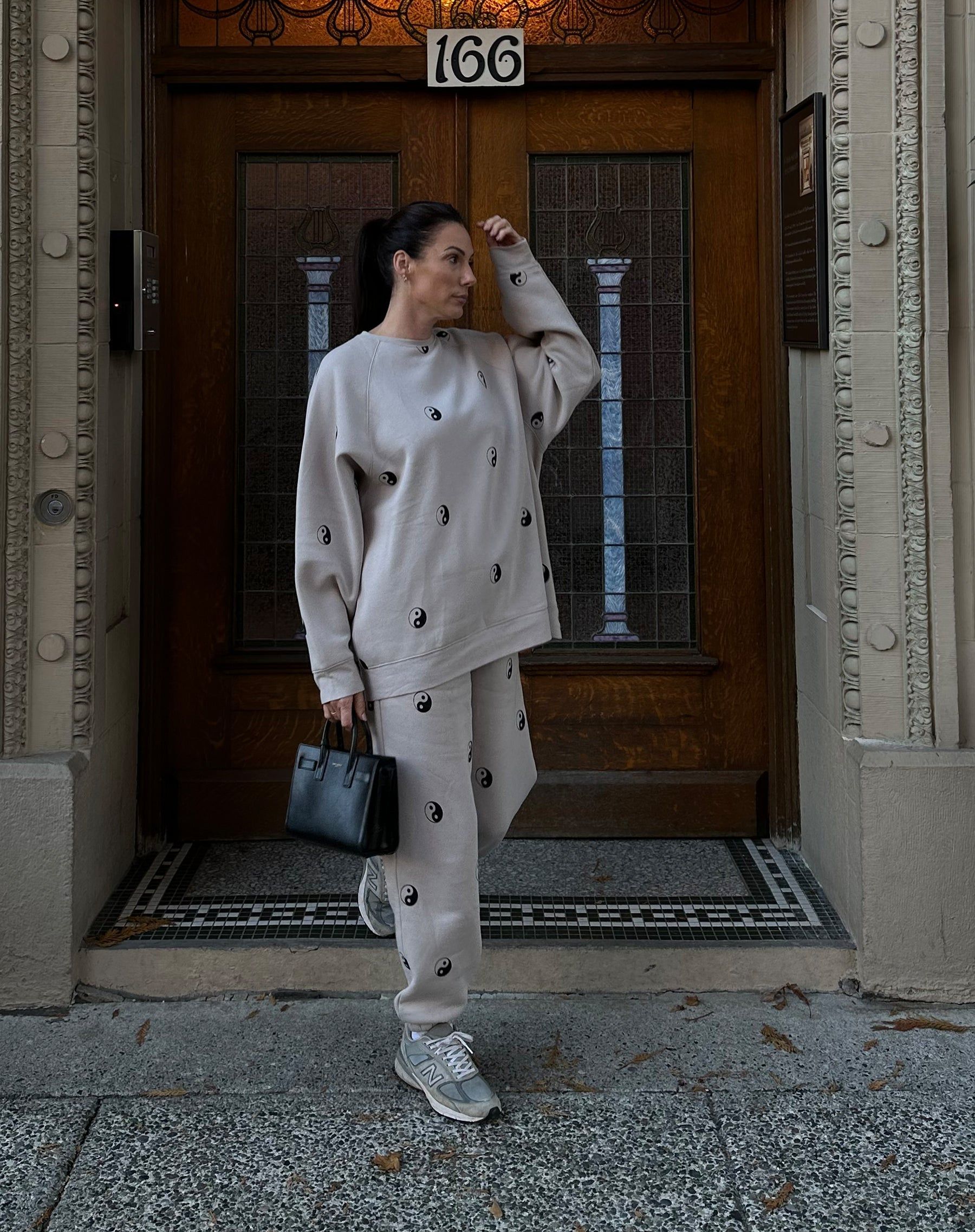 The "ALL OVER YIN YANG" Not Your Boyfriend's Crew Neck Sweatshirt | Holt Renfrew Pop Up sold by Brunette The Label product image thumbnail 2