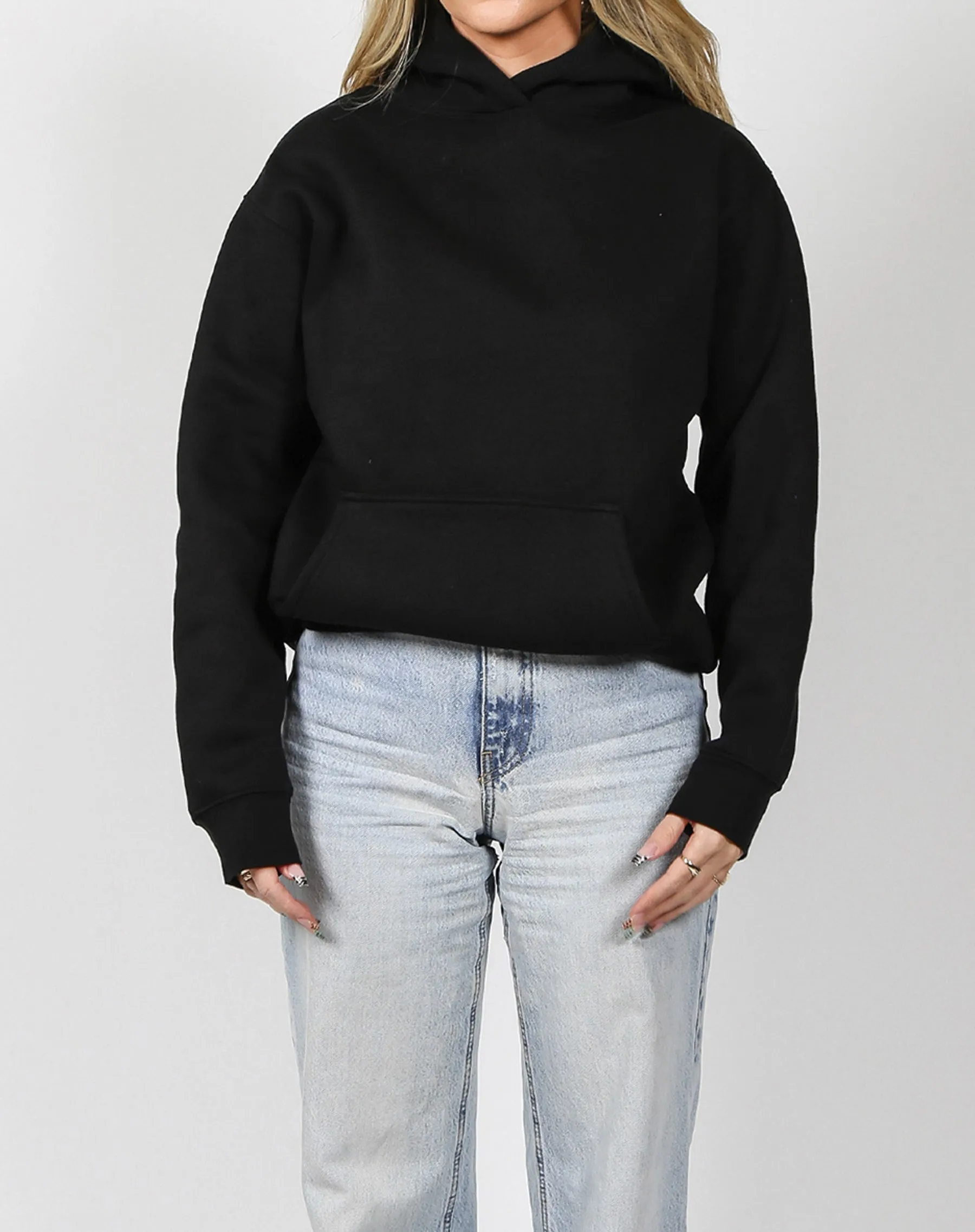 'To the Moon and Back’ Classic Hoodie | Black sold by Brunette The Label product image thumbnail 2