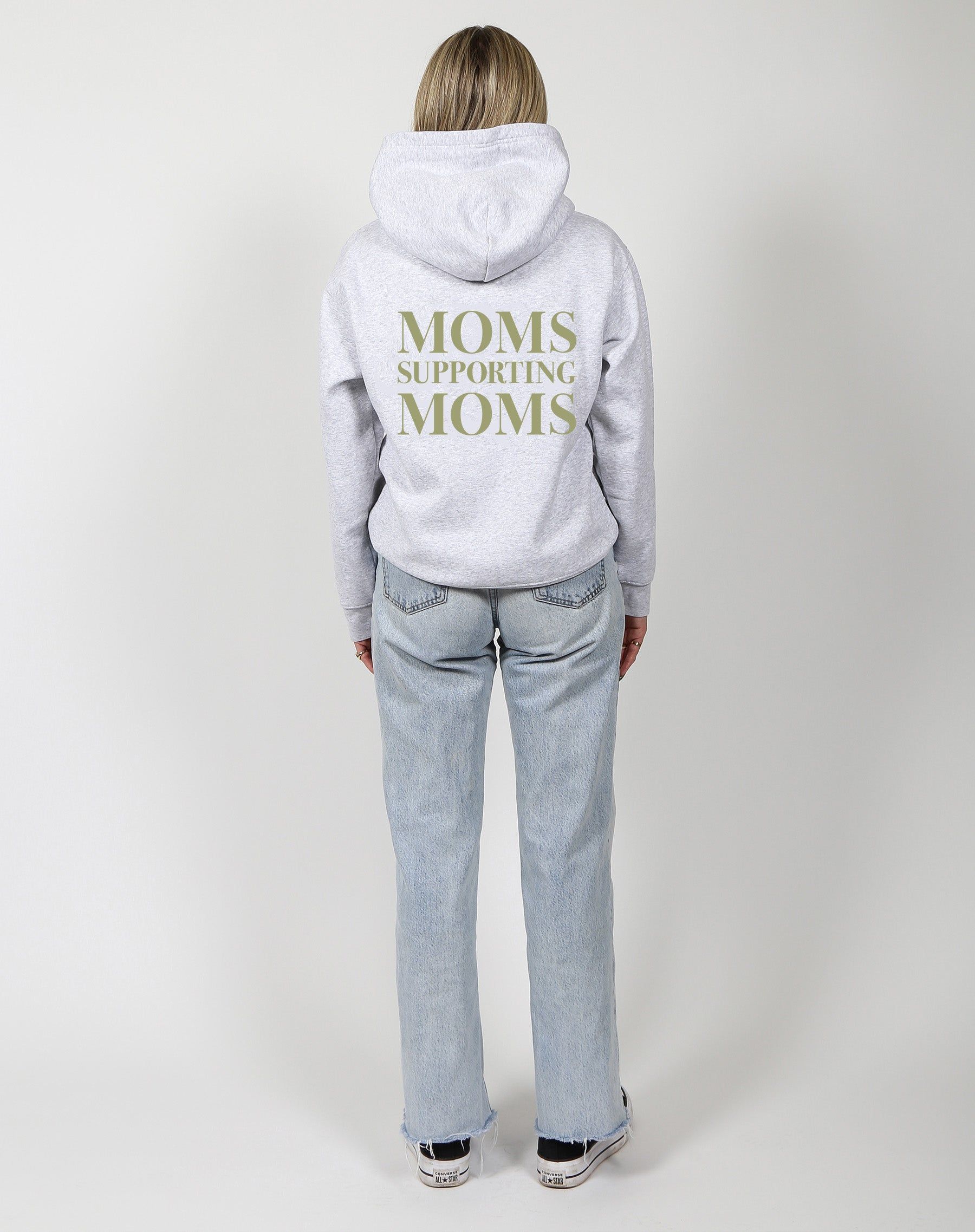 The 'Moms Supporting Moms' Classic Hoodie | Pebble Grey sold by Brunette The Label product image thumbnail 2