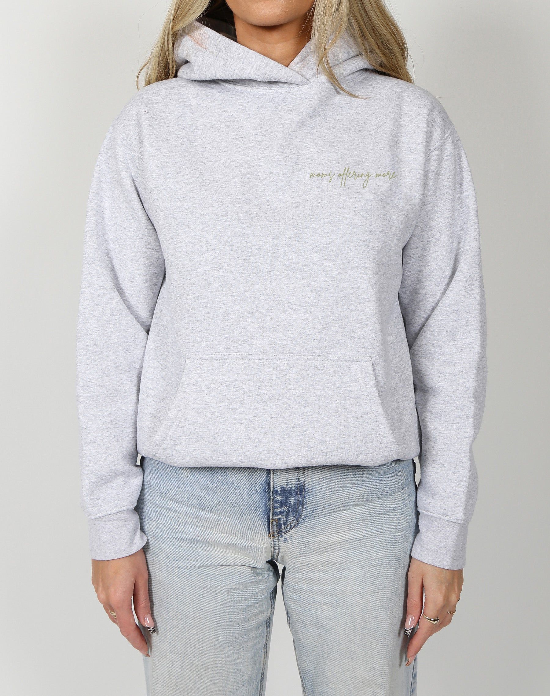 The 'Moms Supporting Moms' Classic Hoodie | Pebble Grey sold by Brunette The Label