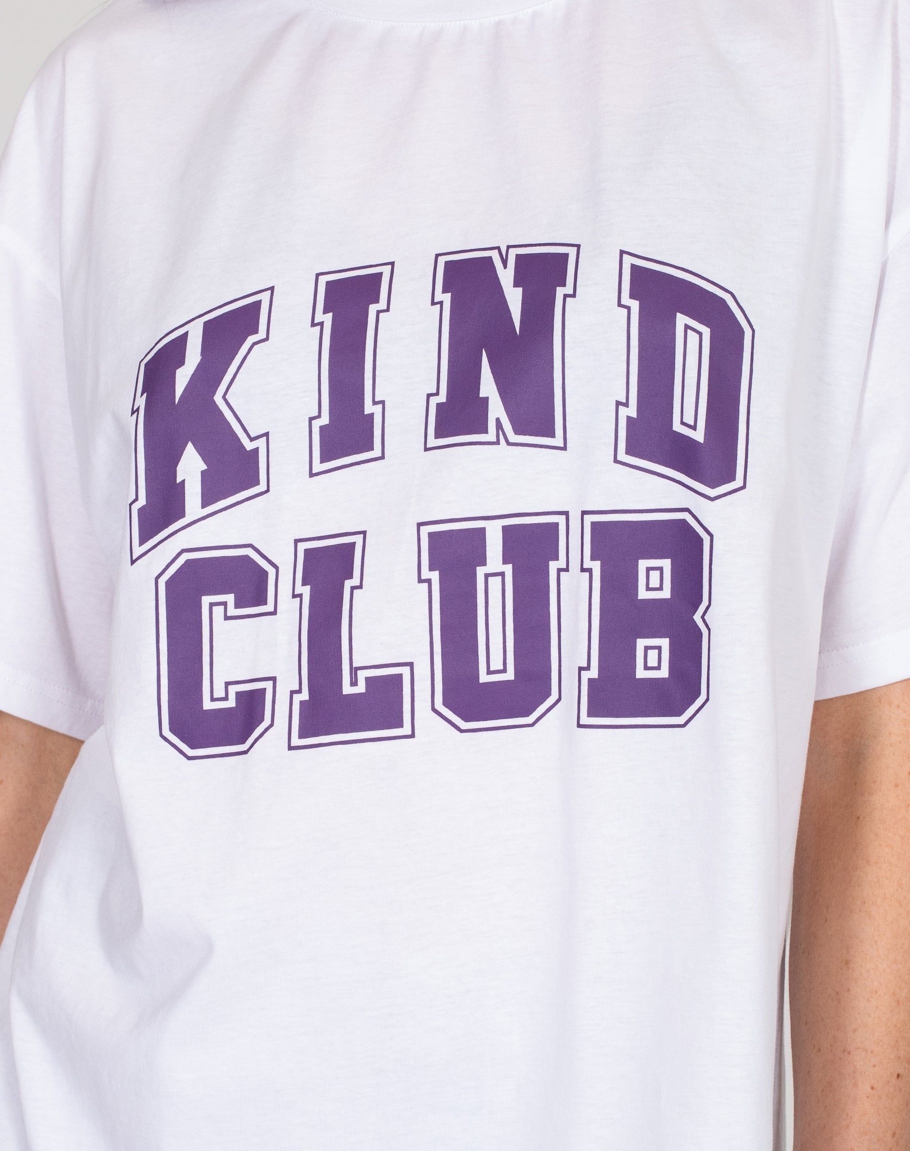 The "KIND CLUB" Oversized Boxy Tee | White sold by Brunette The Label product image thumbnail 3