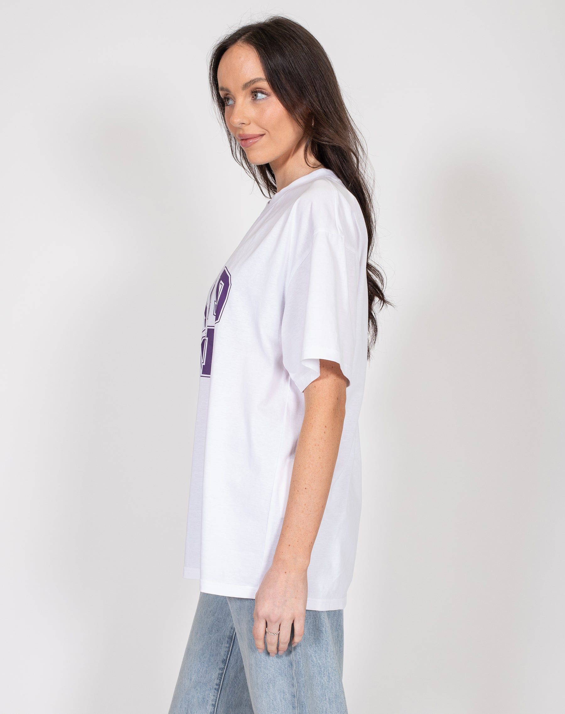 The "KIND CLUB" Oversized Boxy Tee | White sold by Brunette The Label product image thumbnail 4