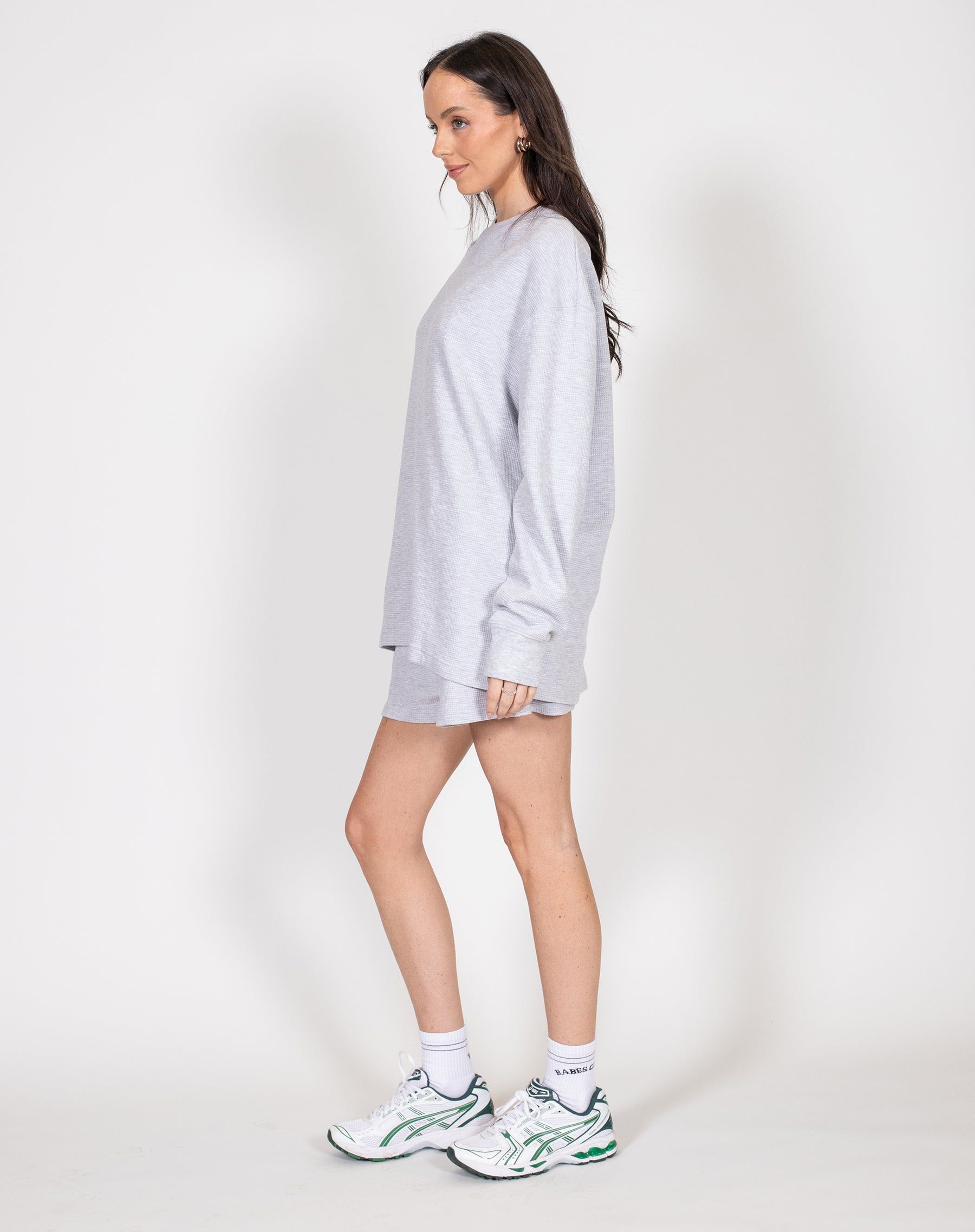 Waffle Knit Boxy Tee | Biscotti sold by Brunette The Label product image thumbnail 5