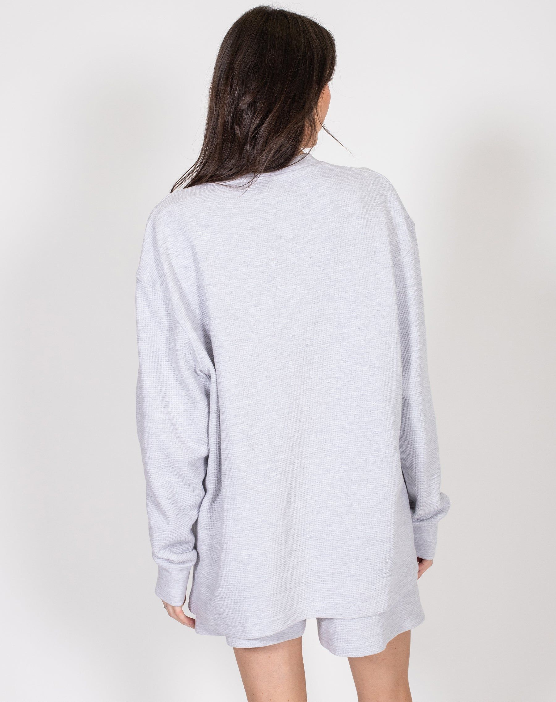 Waffle Knit Boxy Tee | Biscotti sold by Brunette The Label product image thumbnail 3