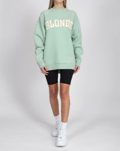 The "BLONDE" Not Your Boyfriend's Crew Neck Sweatshirt | Sage sold by Brunette The Label