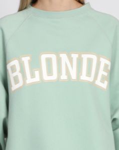 The "BLONDE" Not Your Boyfriend's Crew Neck Sweatshirt | Sage sold by Brunette The Label