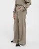 Waffle Wide Leg Pant | Olive sold by Brunette The Label