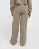 Waffle Wide Leg Pant | Olive sold by Brunette The Label