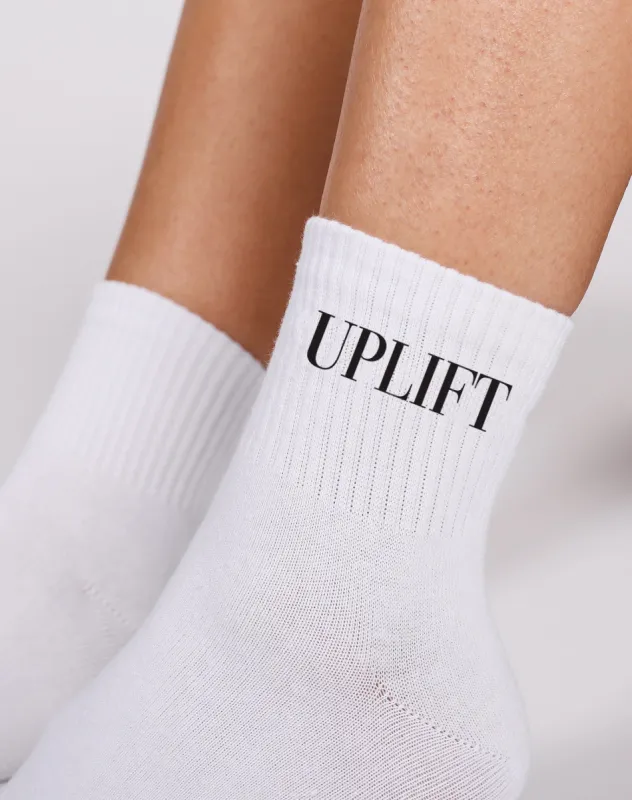 'Uplift' Sock | White sold by Brunette The Label