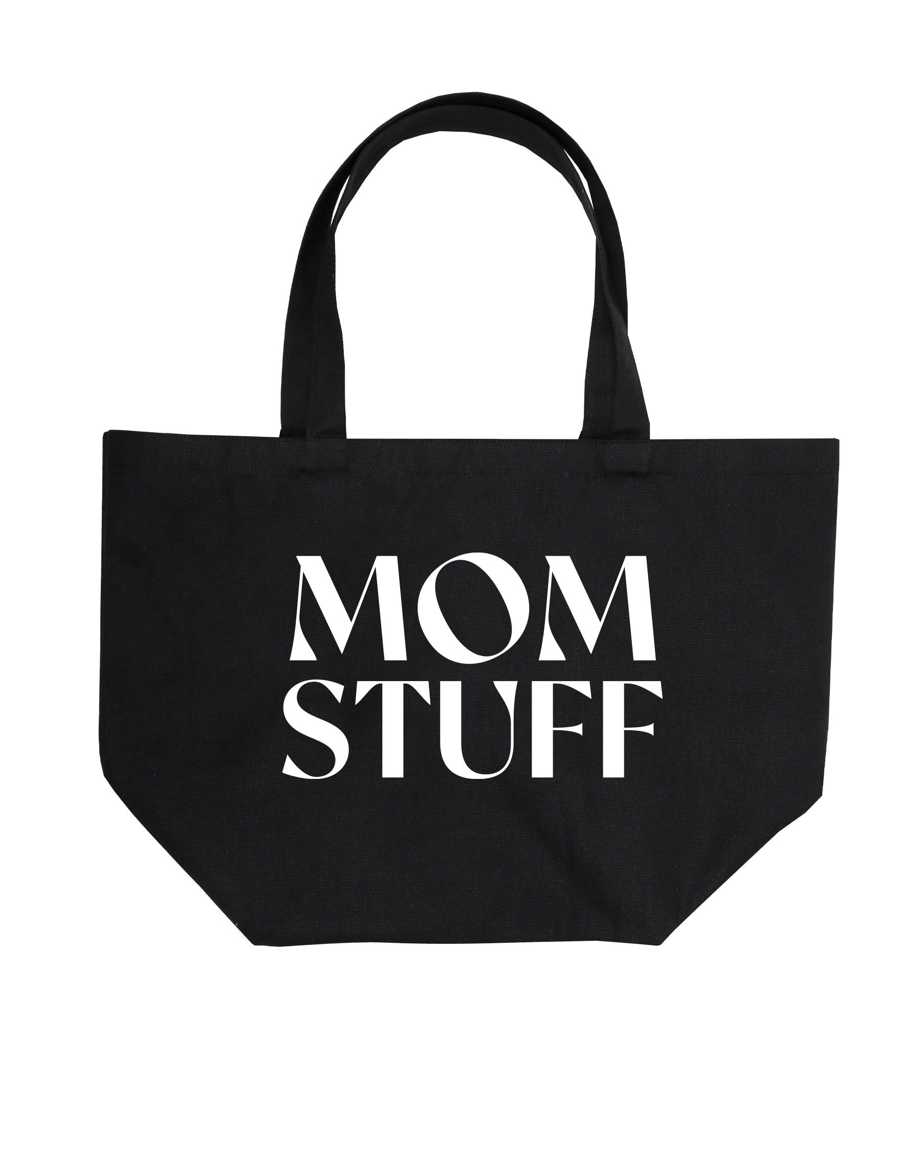 The "MOM STUFF" Tote Bag | Black sold by Brunette The Label