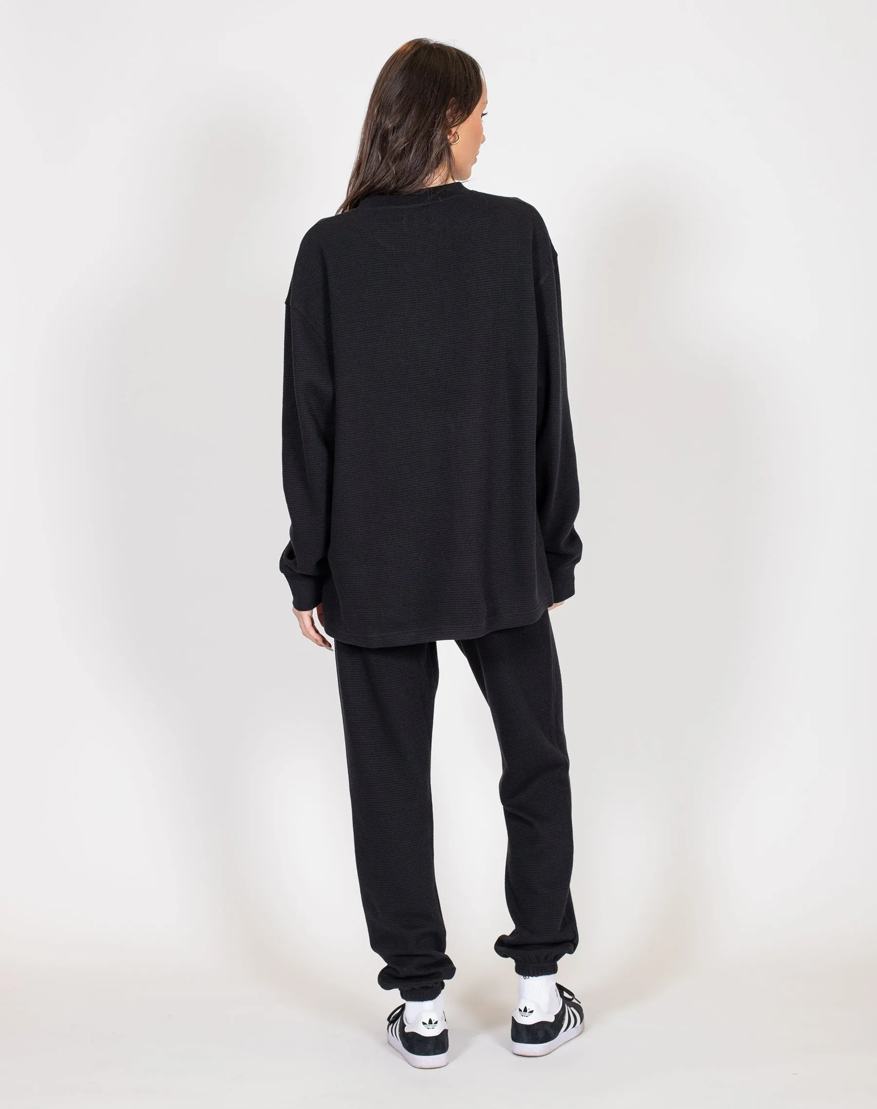 Waffle Boxy Shirt sold by Brunette The Label product image thumbnail 4