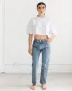 Super Crop Boxy Tee | White sold by Brunette The Label