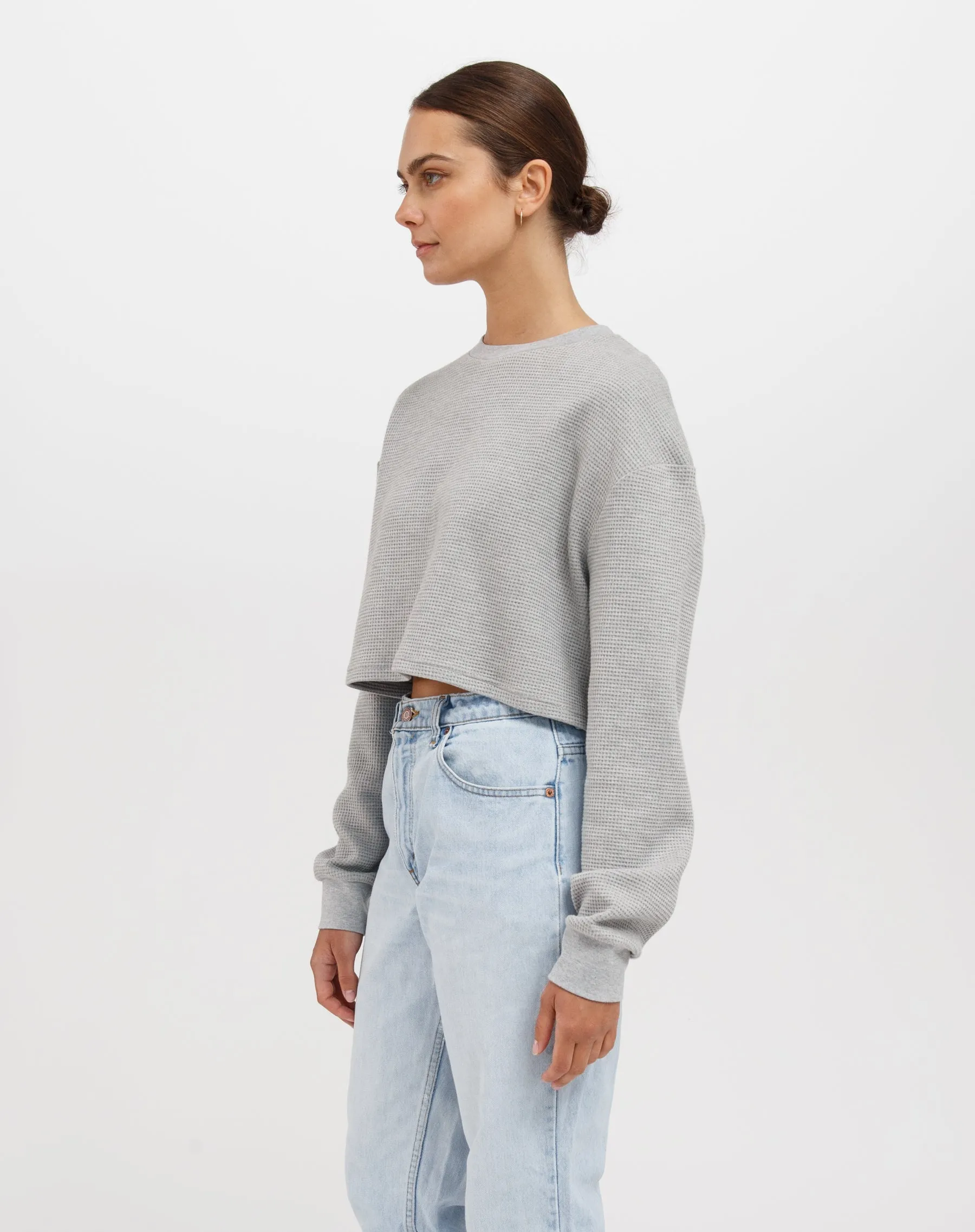 Waffle Little Sister Shirt | Classic Grey sold by Brunette The Label product image thumbnail 2