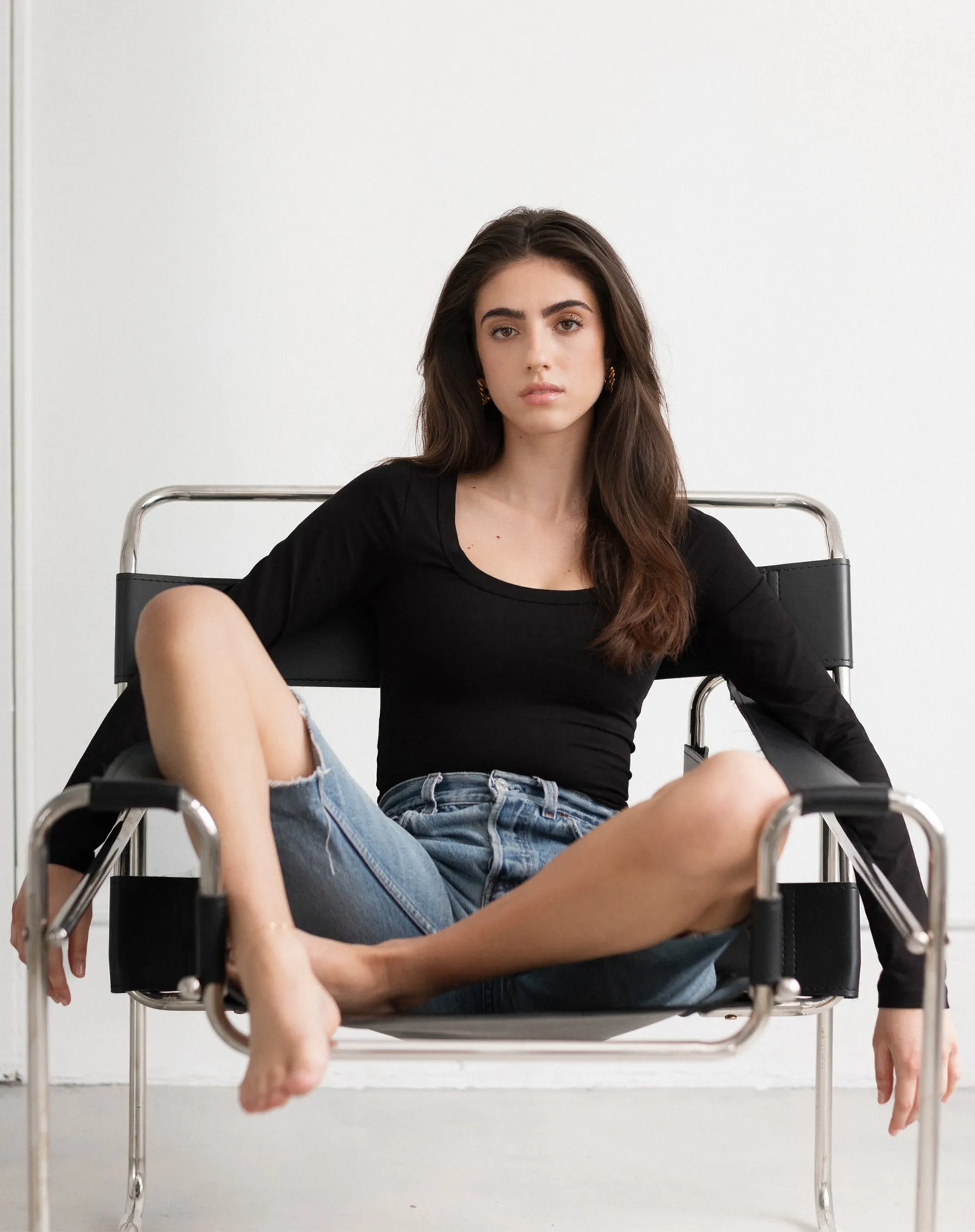 Scoop Neck Long Sleeve sold by Brunette The Label product image thumbnail 2