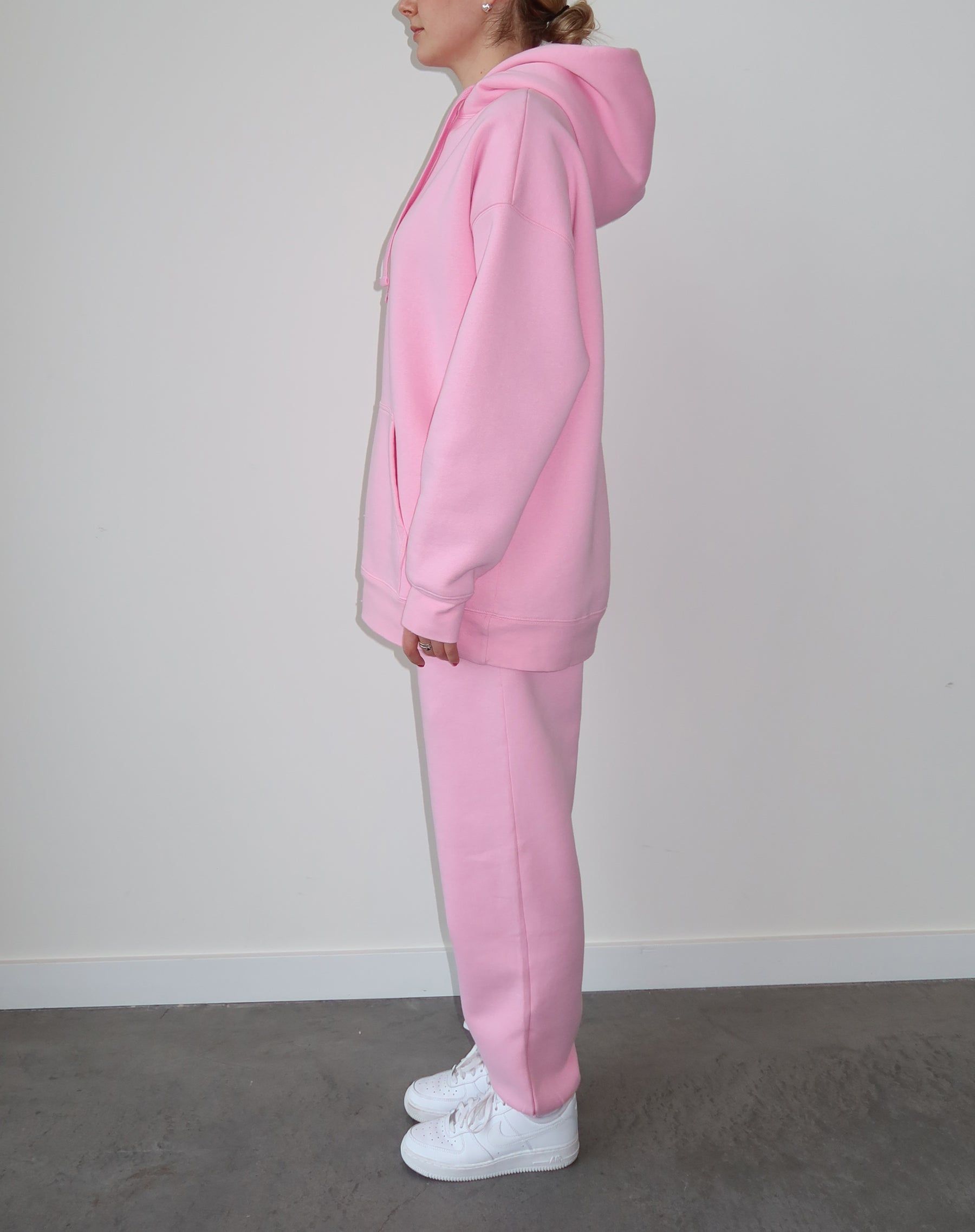 The "BABES SUPPORTING BABES" Big Sister Hoodie | Baby Pink & Hot Pink sold by Brunette The Label product image thumbnail 4