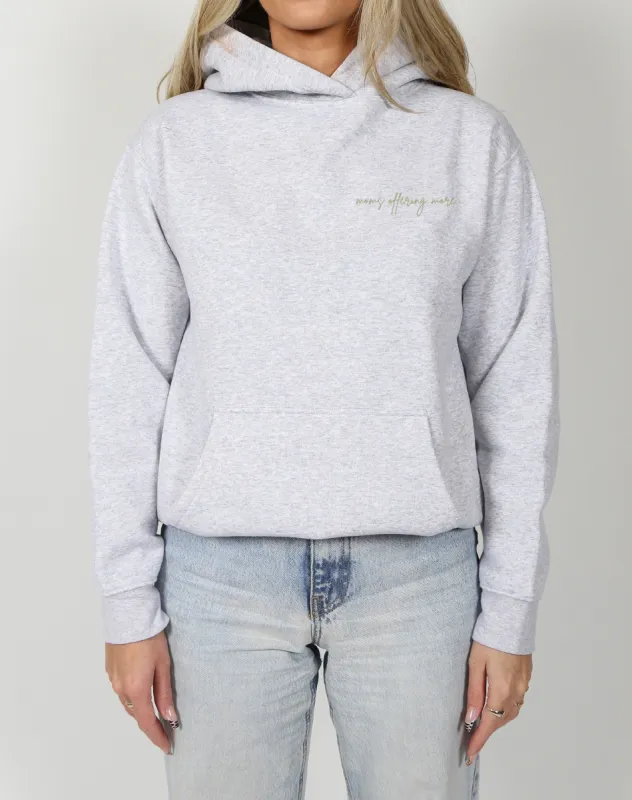 The 'Moms Supporting Moms' Classic Hoodie | Pebble Grey sold by Brunette The Label