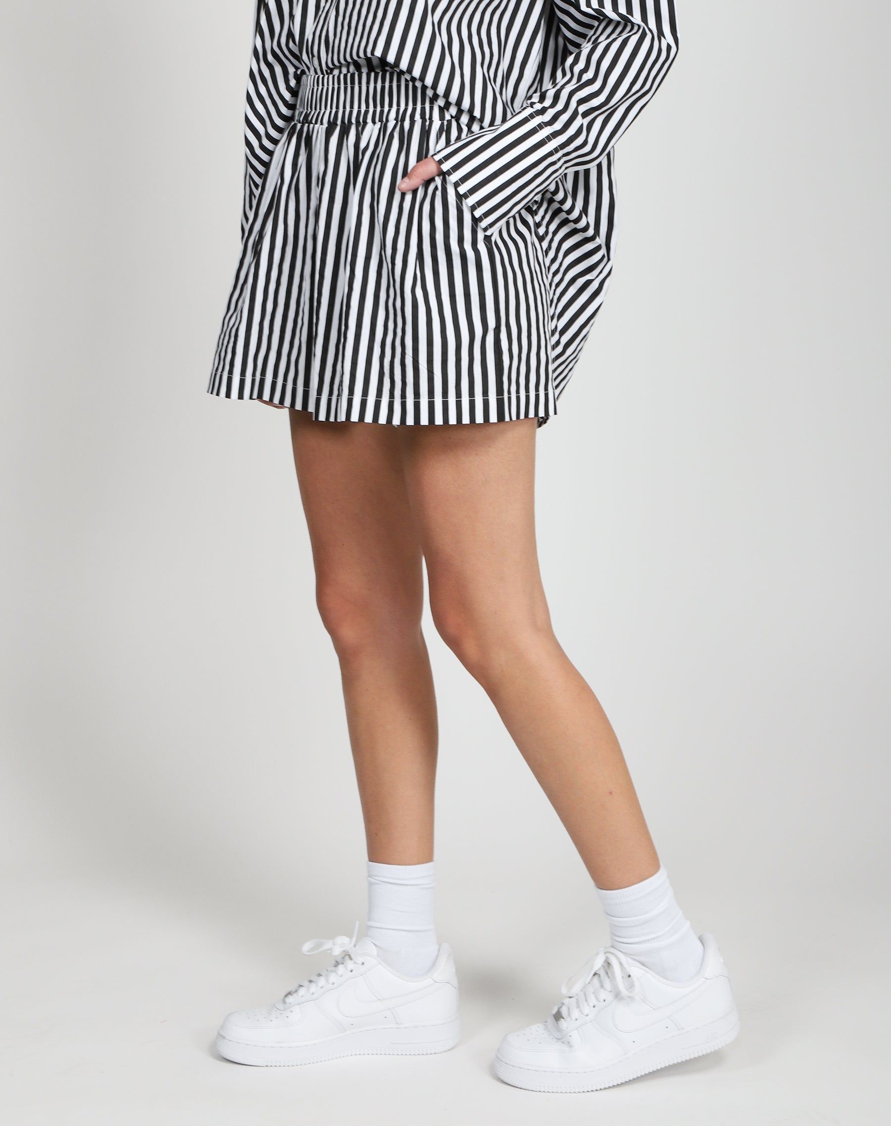 Striped Short | True Black sold by Brunette The Label product image thumbnail 4