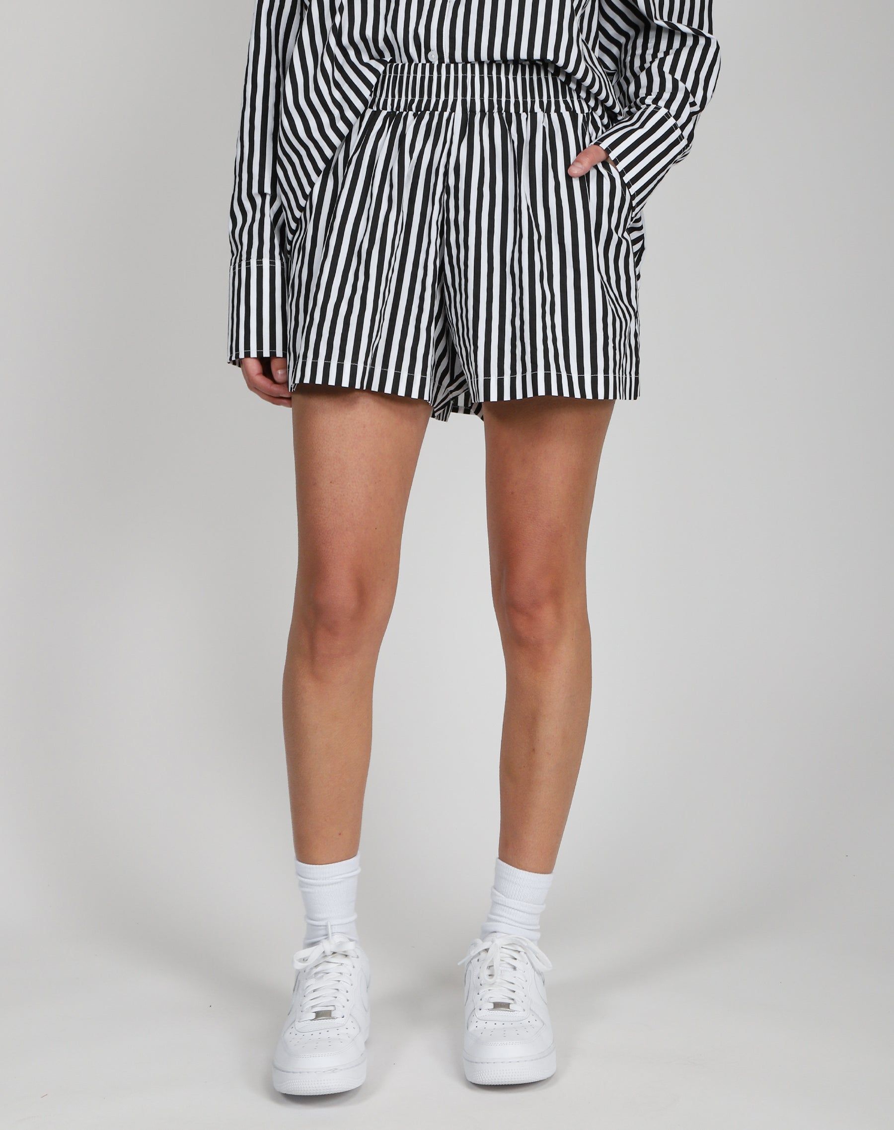 Striped Short | True Black sold by Brunette The Label product image thumbnail 3
