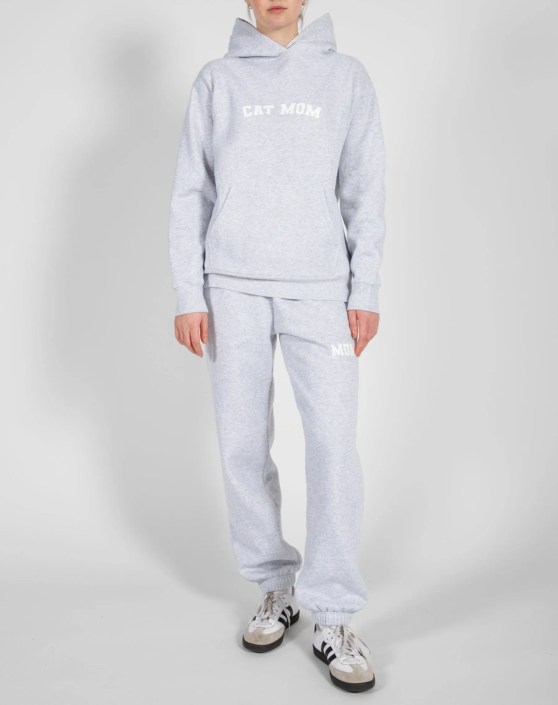 ‘Cat Mom’ Classic Hoodie | Pebble Grey sold by Brunette The Label product image thumbnail 2