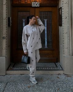 The "ALL OVER YIN YANG" Not Your Boyfriend's Crew Neck Sweatshirt | Oyster sold by Brunette The Label