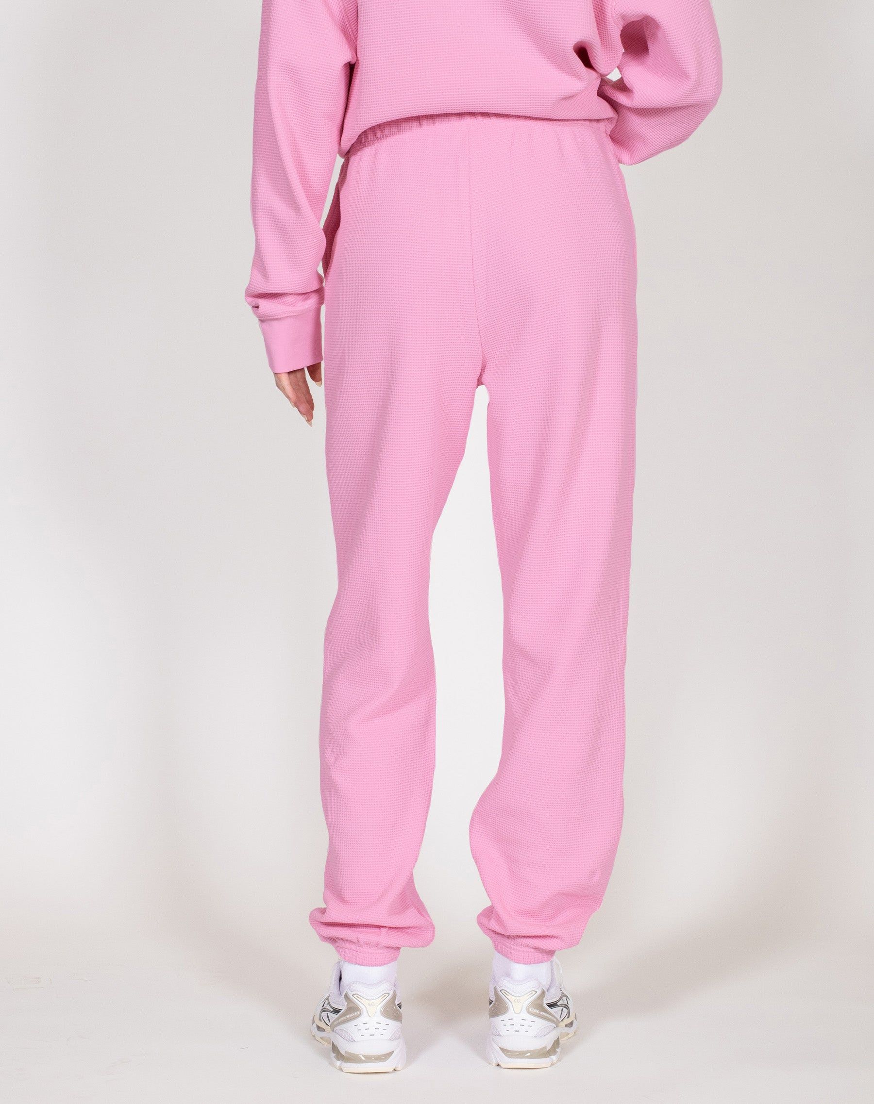 Waffle Knit Best Friend Jogger | Bubble Gum sold by Brunette The Label product image thumbnail 3
