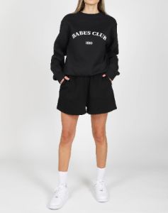 The "BABES CLUB" Best Friend Crew | True Black sold by Brunette The Label