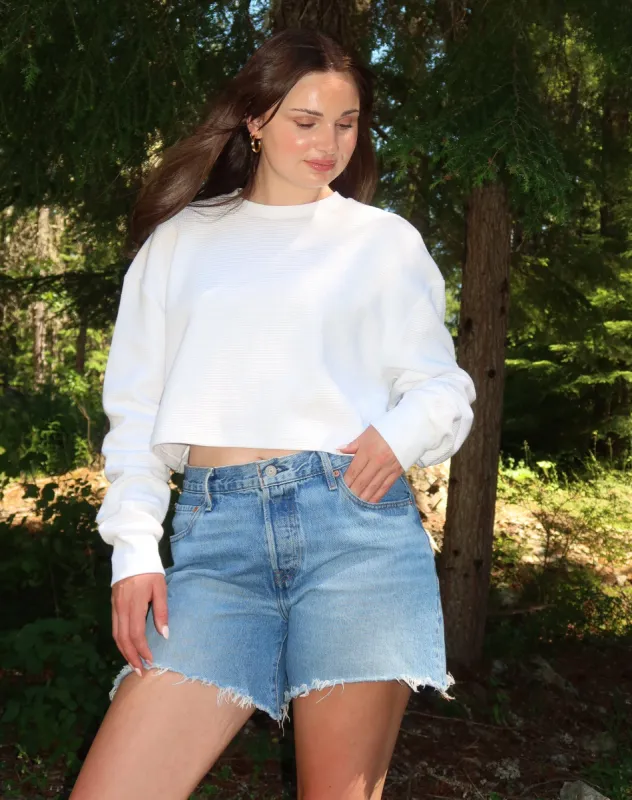 Waffle Little Sister Shirt made by Brunette The Label