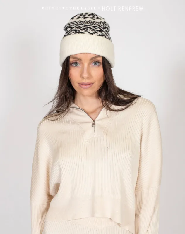 The Fair Isle Knit Toque | Holt Renfrew Pop Up sold by Brunette The Label