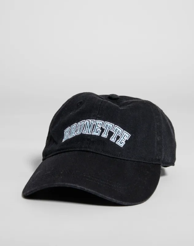 The "BRUNETTE" Baseball Cap | Black Denim sold by Brunette The Label