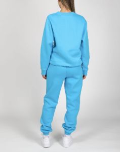 The "BLONDE" Classic Crew Neck Sweatshirt | Mediterranean Blue sold by Brunette The Label