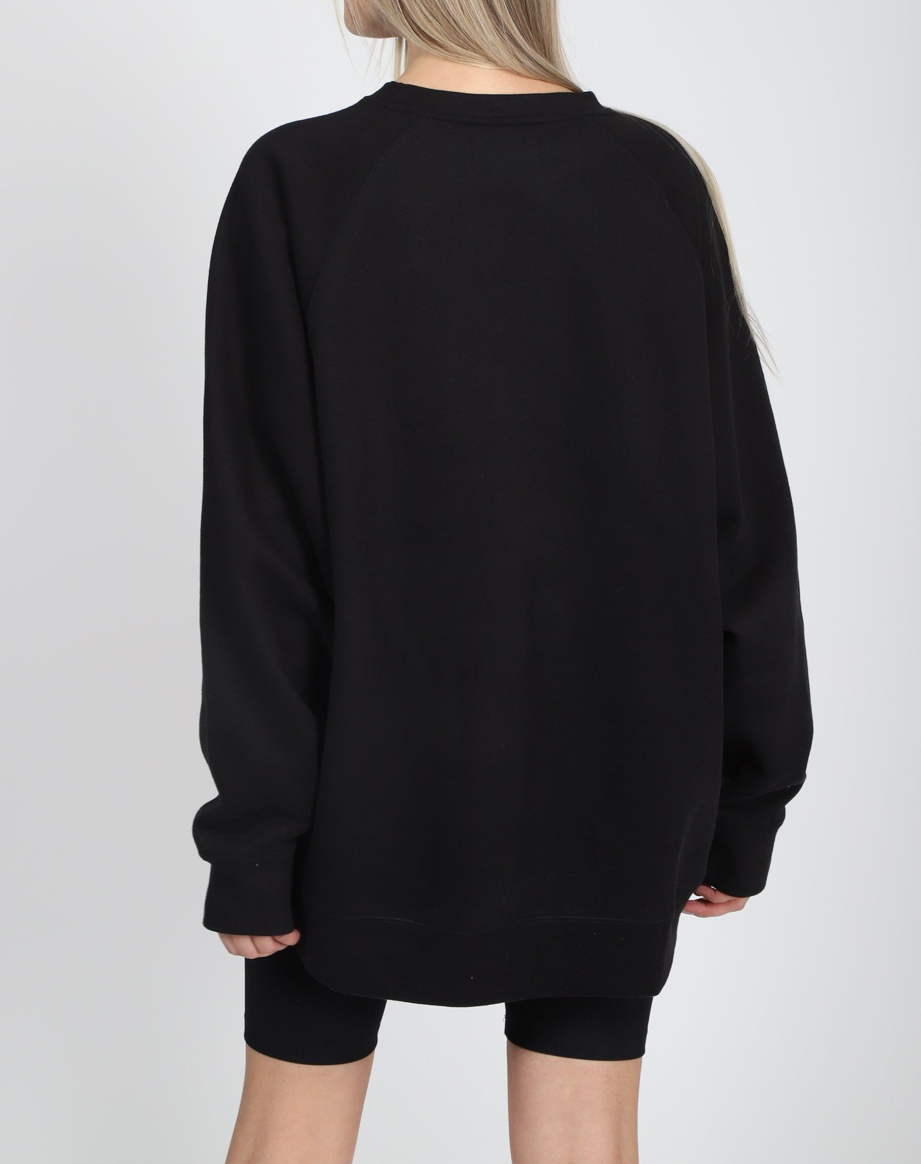 The "TAKE CARE" Not Your Boyfriend's Crew Neck Sweatshirt | True Black sold by Brunette The Label product image thumbnail 7