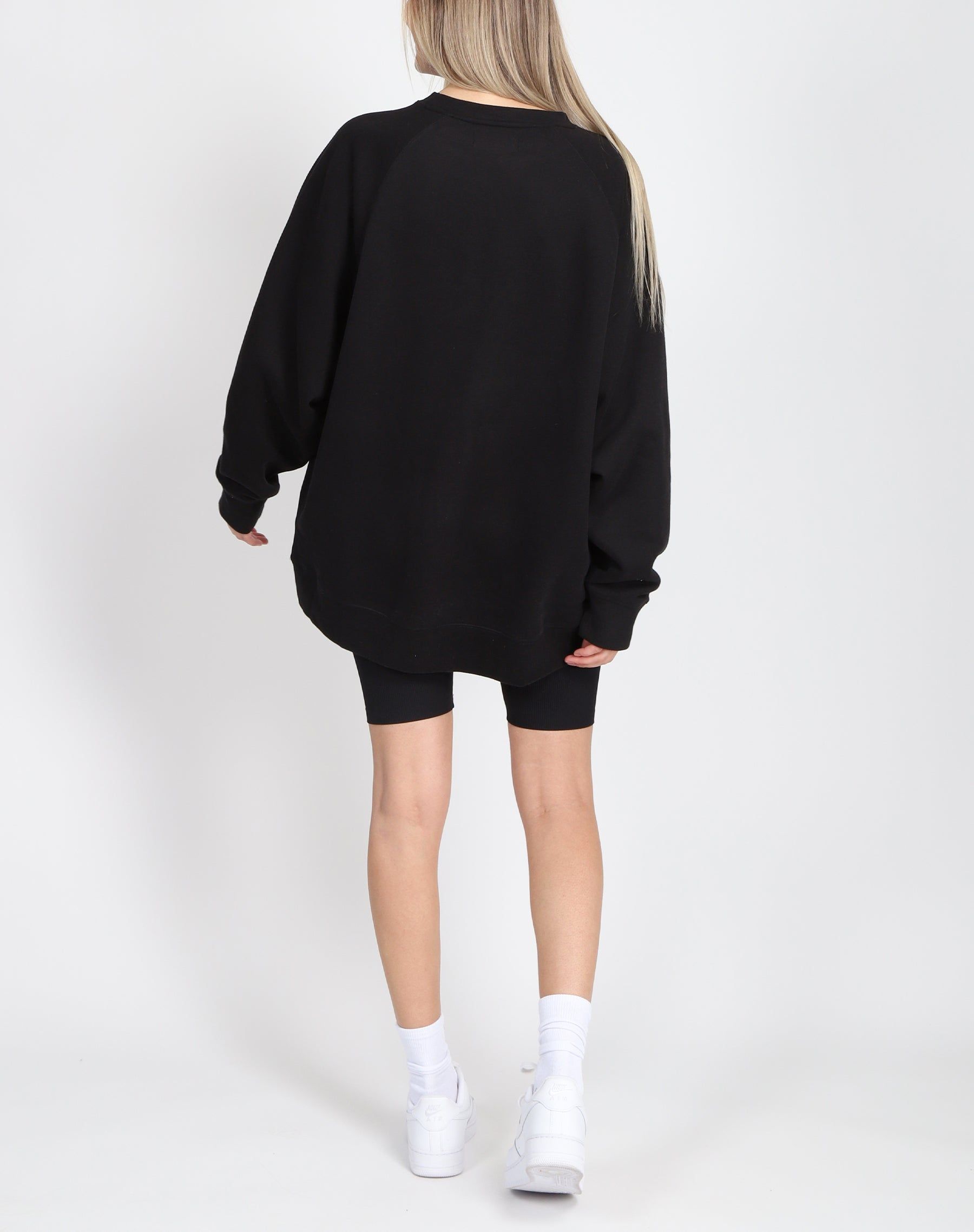 The "TAKE CARE" Not Your Boyfriend's Crew Neck Sweatshirt | True Black sold by Brunette The Label product image thumbnail 6