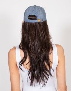 Denim Cap | Light Denim sold by Brunette The Label