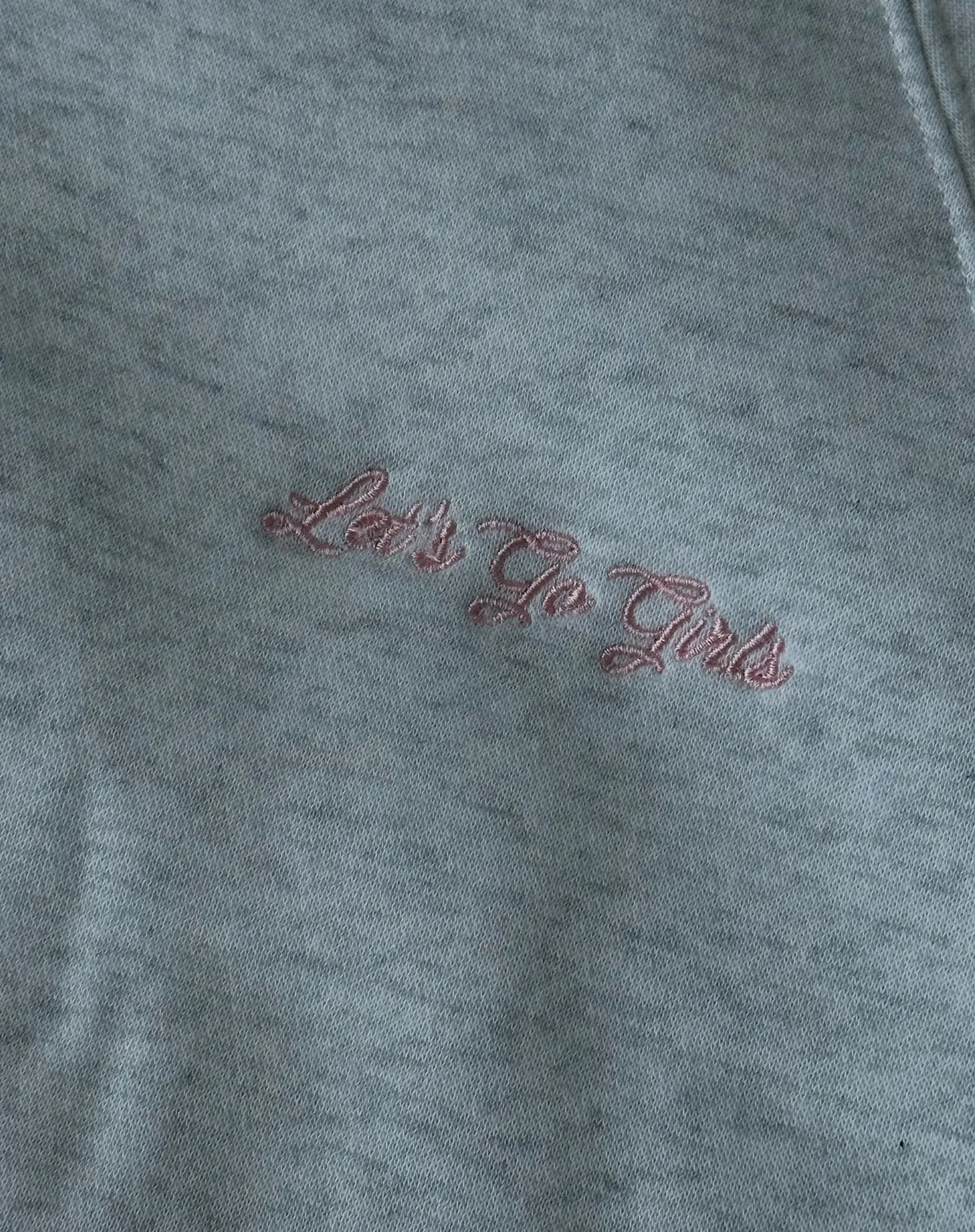 "Let's Go Girls" Not Your Boyfriend's Half-Zip Sweatshirt | Pebble Grey sold by Brunette The Label product image thumbnail 2