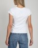 The Ribbed Fitted Tee in White | Holt Renfrew Pop Up sold by Brunette The Label