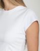 The Ribbed Fitted Tee in White | Holt Renfrew Pop Up sold by Brunette The Label