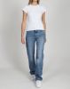 The Ribbed Fitted Tee in White | Holt Renfrew Pop Up sold by Brunette The Label