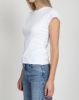 The Ribbed Fitted Tee in White | Holt Renfrew Pop Up sold by Brunette The Label