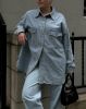 'Shania' Light Blue Denim Jacket | Holt Renfrew Pop Up sold by Brunette The Label