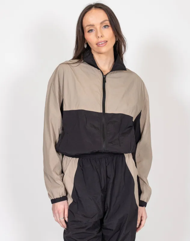 The "SERENA" Track Jacket | Oyster sold by Brunette The Label