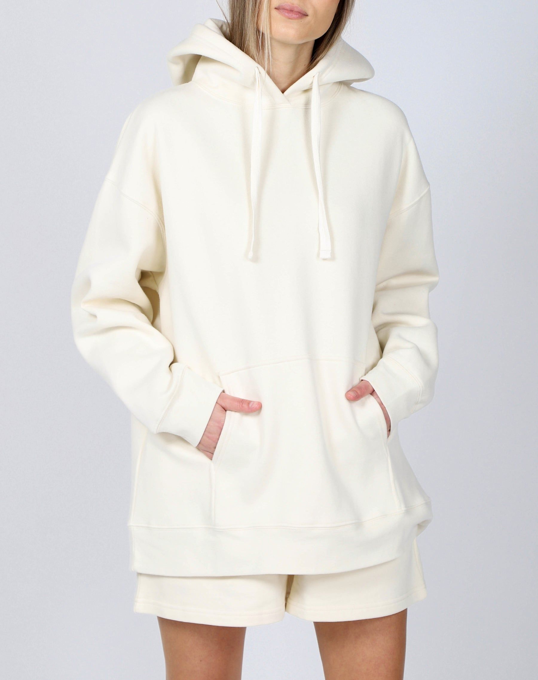 The "PROTECT YOUR PEACE" Big Sister Hoodie | Almond Milk & Fuchsia sold by Brunette The Label product image thumbnail 4